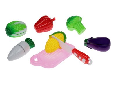 Набор игровой EE toys Овощи на липучке, с ножом и доской 1-00248002_1