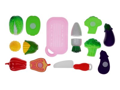 Набор игровой EE toys Овощи на липучке, с ножом и доской 1-00248002_2