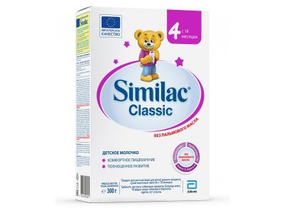 Молочко Similac Classic 4 детское сухое с 18 мес. 300 г пачка 1-00250743_1
