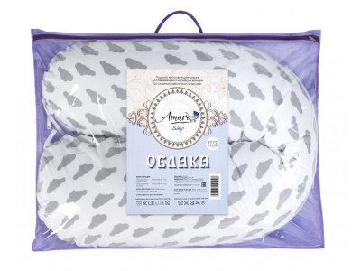 Подушка для беременных AmaroBaby 170*25 см, бязь 1-00250982_3
