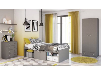 Кровать детская Polini kids Simple 3000 Н с нишами 1-00251714_5