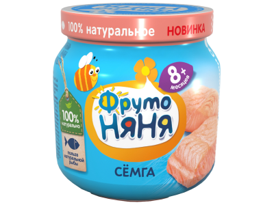 Пюре детское ФрутоНяня Семга 80 г 1-00252311_1