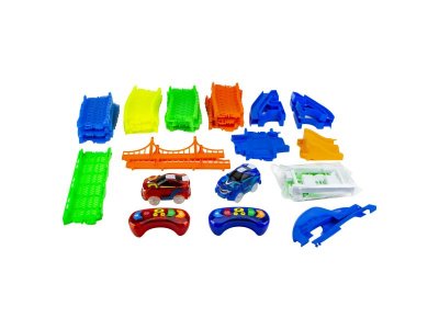 Трек гибкий 1 Toy, 2 машинки на р/у, 227 деталей 1-00252625_3