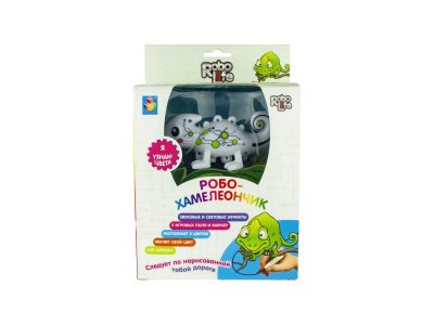 Игрушка интерактивная 1 Toy, Робо-хамелеончик меняющий цвет 1-00252722_2