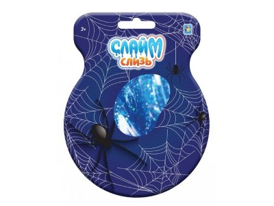 Слайм слизь Пауки с фигурками 1Toy  в пакете 1-00252909_1