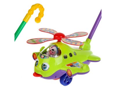 Каталка Play Smart Вертолет с тростью, моргает, звенит 1-00253246_4