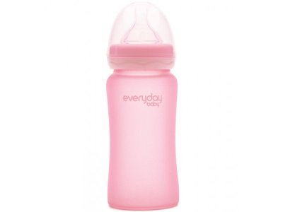 Бутылочка стеклянная Everyday Baby с защитным силиконовым покрытием 240 мл 1-00253527_1