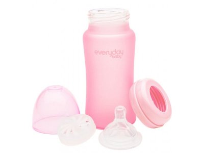 Бутылочка стеклянная Everyday Baby с защитным силиконовым покрытием 240 мл 1-00253527_2