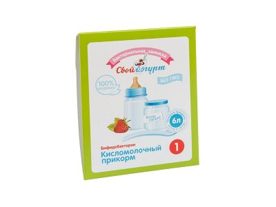 Закваска Кисломолочный прикорм 1, конверт 2 шт. 1-00253553_1