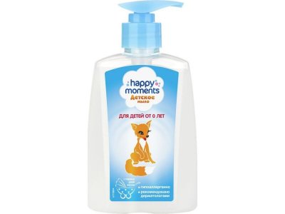 Мыло жидкое Happy moments, Лисичка для детей, 250 мл 1-00255660_1
