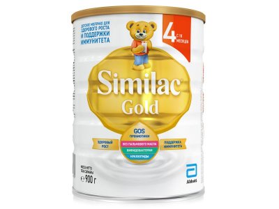 Смесь Similac 4 Gold молочная 900 г 1-00224780_1