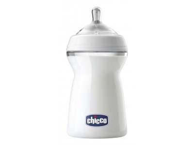 Бутылочка Chicco Natural Feeling + силиконовая соска с флексорами, 330 мл 1-00099185_1