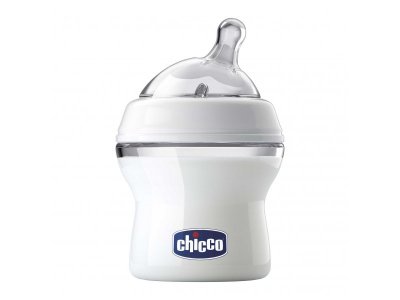 Бутылочка Chicco Natural Feeling + силиконовая соска, с наклоном и флексорами, 150 мл 1-00184092_2