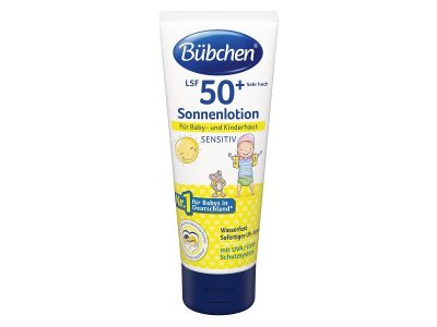 Молочко солнцезащитное Bubchen для младенцев и детей с чувствительной кожей LSF 50+ 100 мл 1-00258132_1