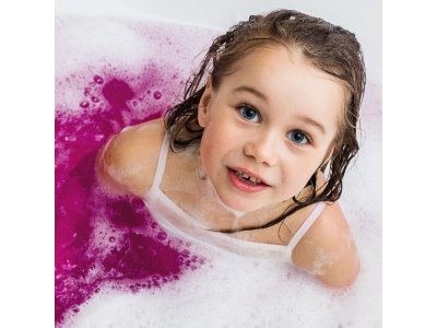 Бомбочка для ванны Aquatory шипучая с ароматом Бабл-Гам и блестками, 150 г 1-00255571_2