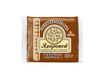 Хлебцы Здоровей, гречишно-рисовые б/глютена 90 г 1-00088251_1