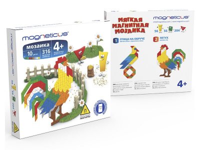 Мозаика-миди Magneticus Петух 316 элементов 10 цветов 1-00260733_1