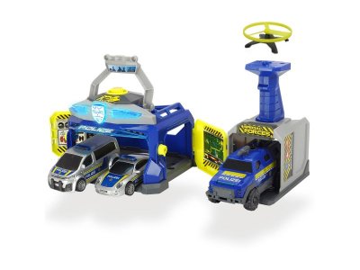 Набор игровой Dickie Toys Полицейская станция и 3 машинки свет/звук 1-00260914_1