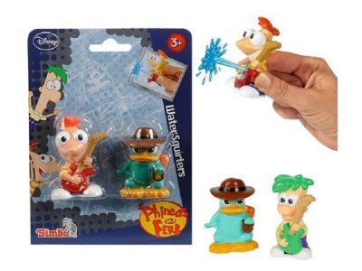 Фигурки-брызгалки Simba Финис и Ферб,7 см 2 шт. 1-00261003_1