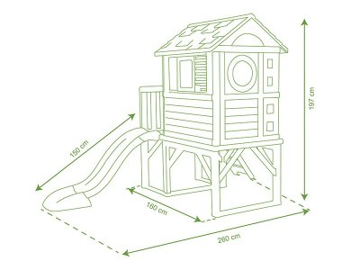 Домик игровой Smoby на сваях с горкой 1-00261074_4