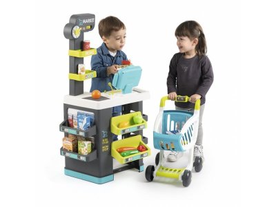 Игрушка Smoby Супермаркет City Market с тележкой свет и звук 34 аксессуара 1-00261108_5