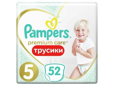 Подгузники-трусики Pampers Premium Care 12-17 кг, размер 5, 52 шт. 1-00204216_1