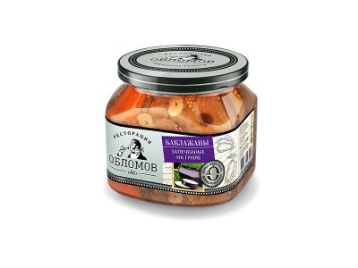 Баклажаны Ресторация Обломов запеченные на гриле 420 г 1-00263411_1