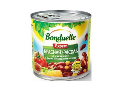 Фасоль красная Bonduelle с кукурузой в мексиканском соусе, 430 г 1-00263432_1