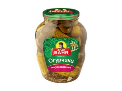 Огурцы маринованные Дядя Ваня слабокислые 1800 г 1-00263561_1