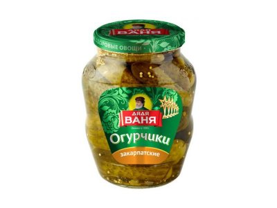 Огурчики маринованные Дядя Ваня Закарпатские 680 г 1-00263667_1