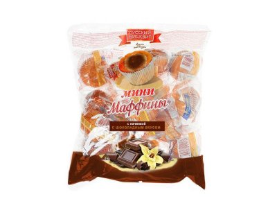 Мини-маффины Русский Бисквит с шоколадным вкусом 465 г 1-00263969_1