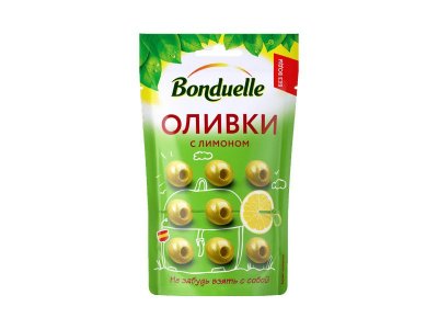 Оливки Bonduelle с лимоном 215 мл, дой-пак 1-00264419_1