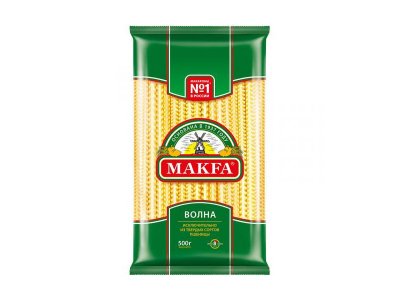 Макароны Makfa лапша широкая длинная Волна 500 г 1-00263544_1
