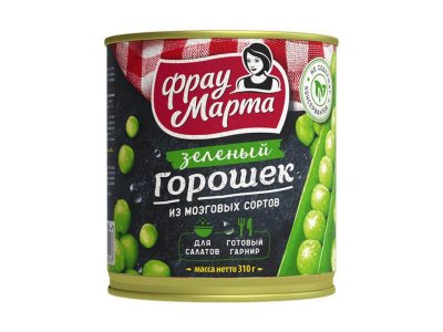 Зеленый горошек Фрау Марта 310 г 1-00263710_1