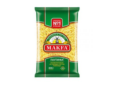 Макароны Makfa Вермишель Паутинка ГОСТ А в/с 400 г 1-00263914_1