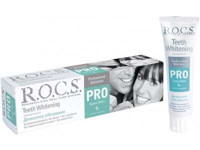 Зубная паста Rocs Pro Деликатное Отбеливание, Sweet Mint, 135 1-00265250_1