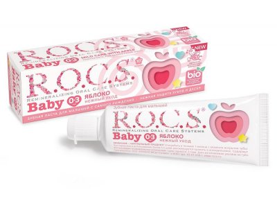 Зубная паста Rocs Baby Нежный уход Яблоко, 45 г 1-00265258_1