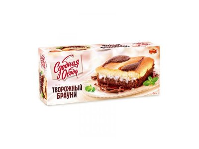 Пирог Сдобная особа Творожный брауни 400 г 1-00264049_1