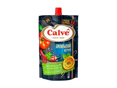 Кетчуп Calve Острый бразильский с перцем из Бразилии 350 г 1-00264107_1