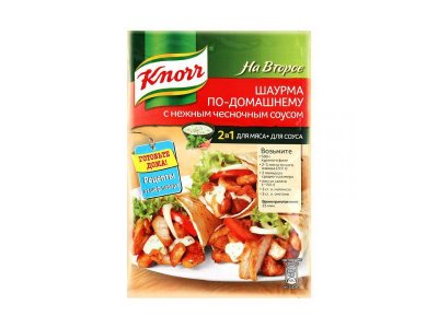 Приправа Knorr Шаурма по-домашнему с нежным чесночным соусом, 32 г 1-00264162_1