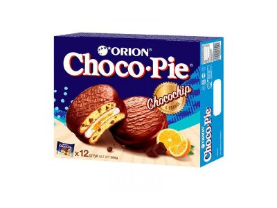 Пирожное Orion Choco Pie Choco Chip 360 г 1-00264239_1