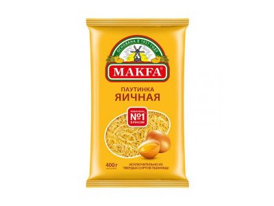 Макароны Makfa Вермишель яичная Паутинка, 400 г 1-00264270_1