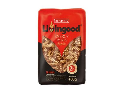 Макароны Makfa Livingood Energy Pasta Fusilli 400 г 1-00264488_1