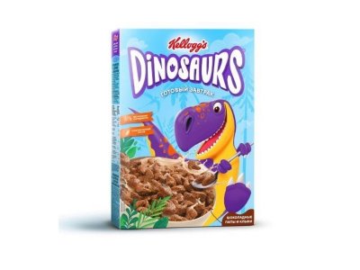 Готовый завтрак Kellogg’s Dinosaurs Шоколадные лапы и клыки 220 г 1-00265809_1