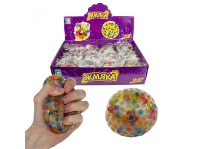 Жмяка 1Toy Мелкие пакости с разноцветными шариками 7 см 1-00265520_1