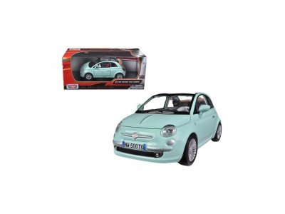 Игрушка Motormax, Автомобиль Fiat Nuova 500 Cabrio 1:18 1-00266905_1