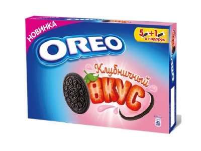 Печенье Oreo с какао и начинкой со вкусом клубники, 228 г 1-00267709_1