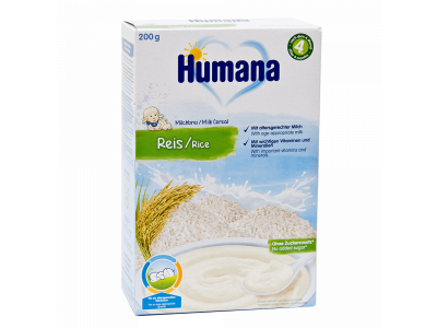Каша Humana молочная Рисовая каша с 4 месяцев, 200 г 1-00267982_1