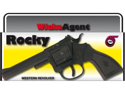Игрушка Sohni-Wicke, Пистолет Rocky 100-зарядные Gun Western 192 мм 1-00268070_1