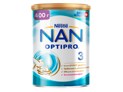 Смесь Nestle NAN 3, детское молочко Optipro 400 г 1-00109578_1